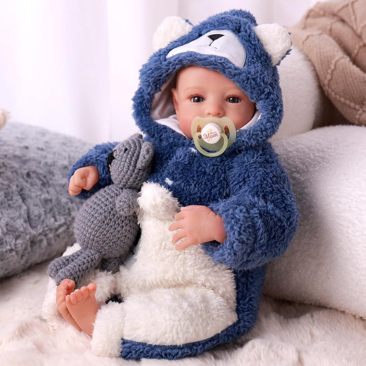 BABESIDE Muñecas Reborn de bebé realistas Niño - Aiden 17 Pulgadas...