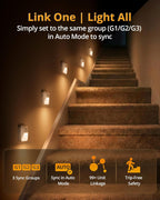Luces nocturnas con sensor de movimiento de sincronización con base