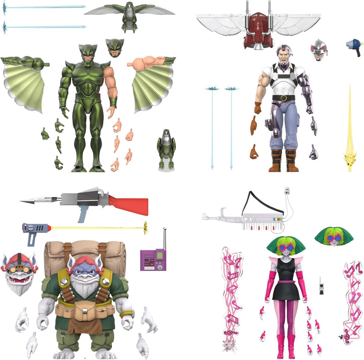 Super7 ¡ULTIMATES! SilverHawks Melodia (Toon) - Figura de acción Si...