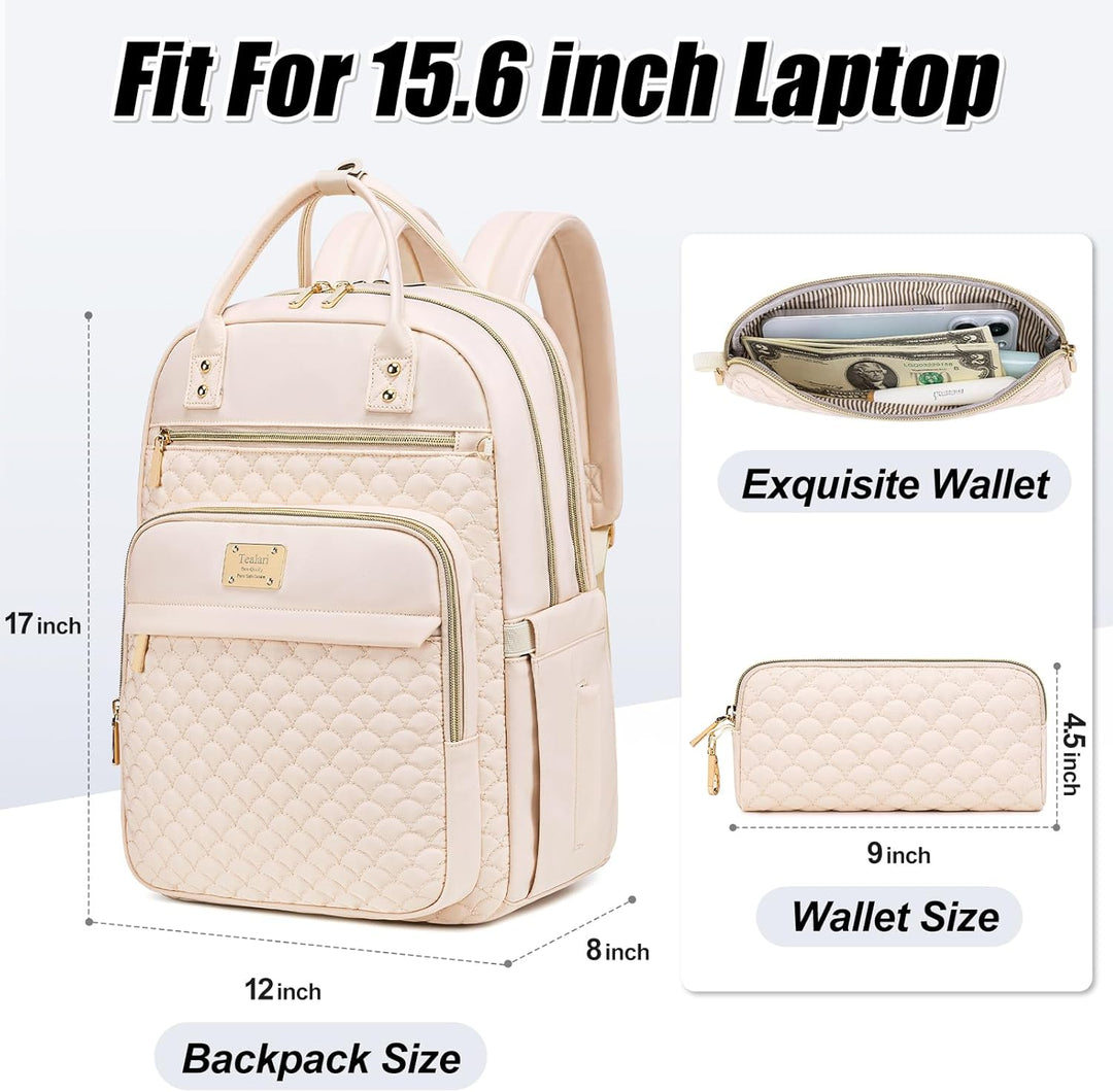 Mochila Tealari para laptop para mujeres, mochila para laptop de 15...