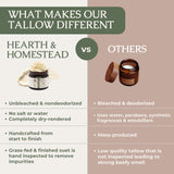 Hearth &amp; Homestead - Sarga de carne batida para piel y cara, 10...