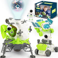TOY Life Juguete espacial lunar para niños de 3 a 5 años, juguete de cohete con juguetes de astronauta, juego de cohetes de aventura espacial, juguetes de nave espacial para niños, juguetes de cohetes