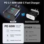 Cargador rápido estupendo USB C, tipo C cargador de teléfono Android de