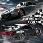 RC Drift Car 1/24 Widebody Gris Control remoto Drift Car para
