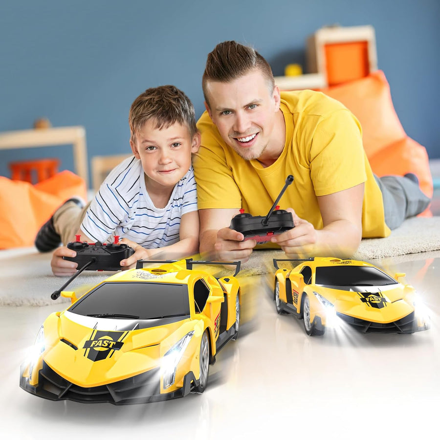 Growsland Coche de control remoto, autos RC para niños 1:18, auto e...