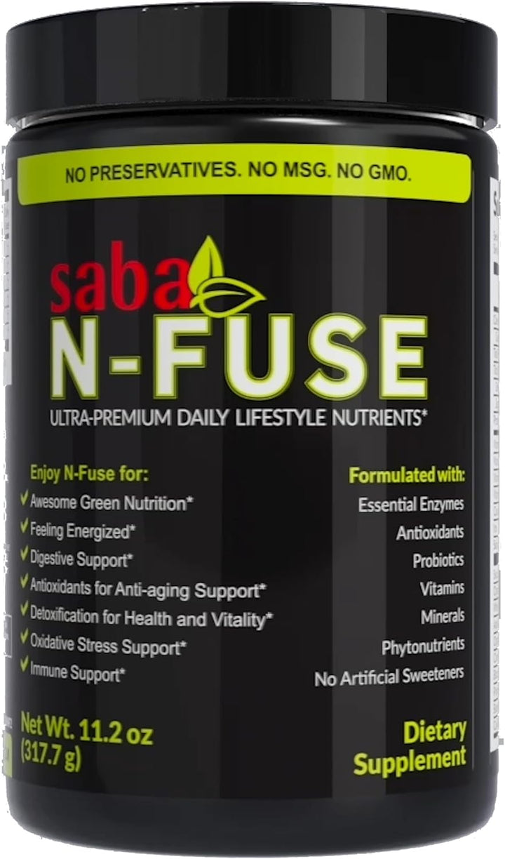 Saba N-Fuse™ Super Greens Powder - Más de 50 superalimentos, probió...