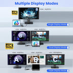 Estación de acoplamiento para superficie, pantalla triple a través de HDMI