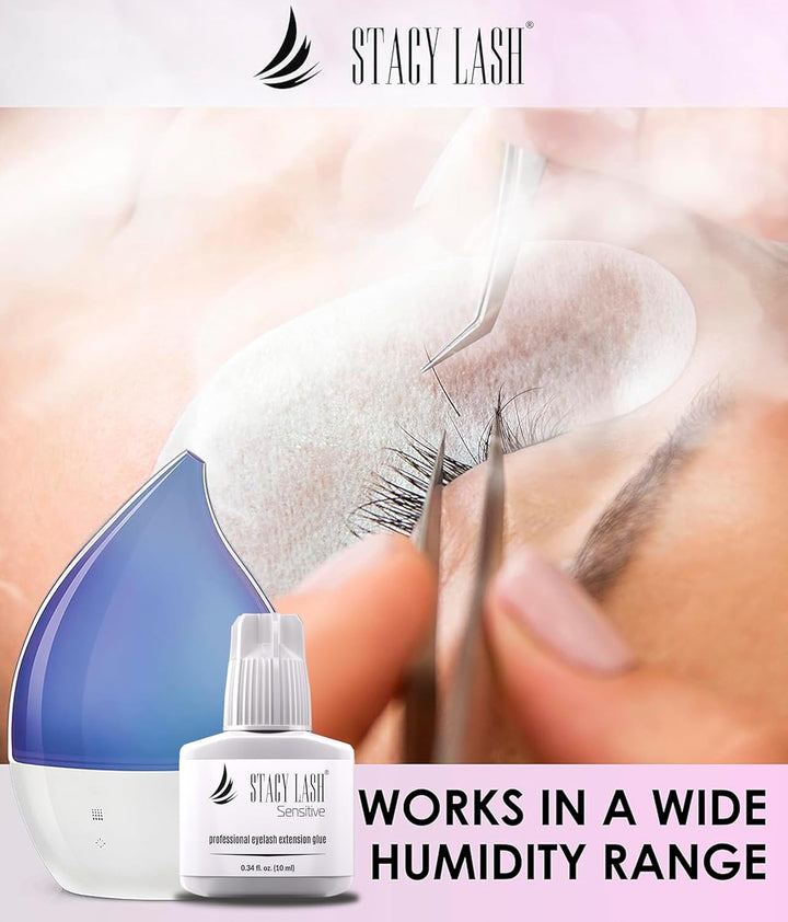 Stacy Lash - Pegamento para extensión de pestañas sensibles, 0.34 o...