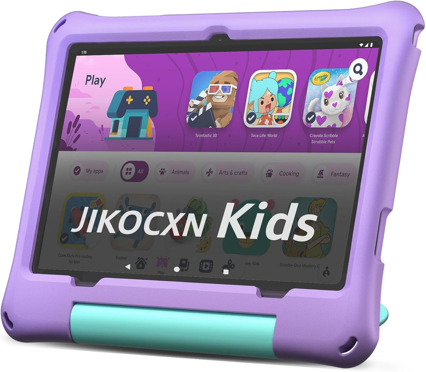 JIKOCXN Tablet para niños, tableta Android 16 para niños de 10 pulg...
