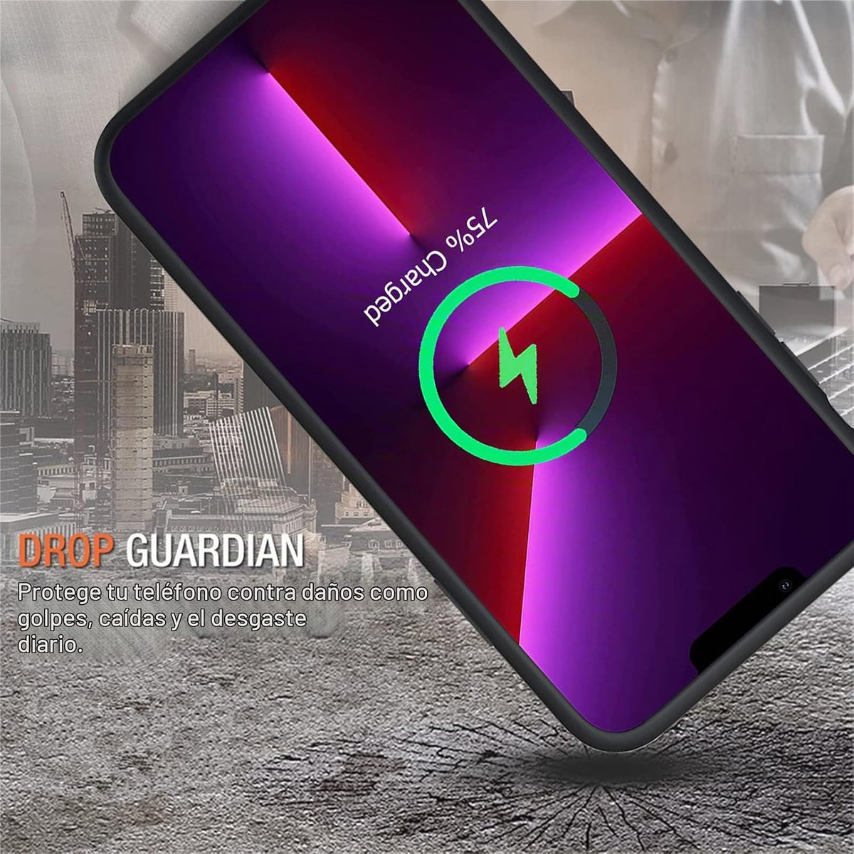 Funda de batería para iPhone 13 Pro Max, mejorada de 12000 mAh, portátil, funda protectora inalámbrica de carga, compatible con iPhone 13 Pro Max (6.7 pulgadas) funda de cargador de batería recargable