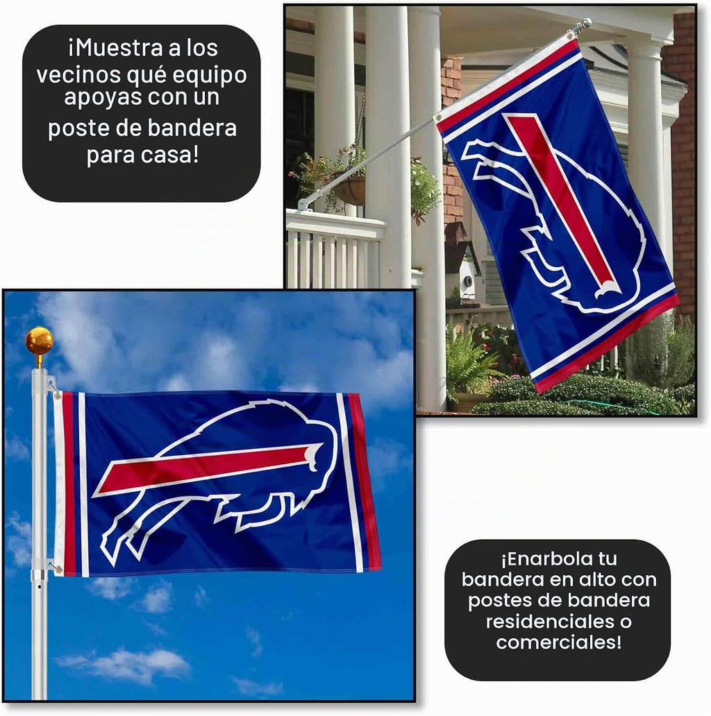 Bandera grande de Buffalo Bills de 3x5 pies