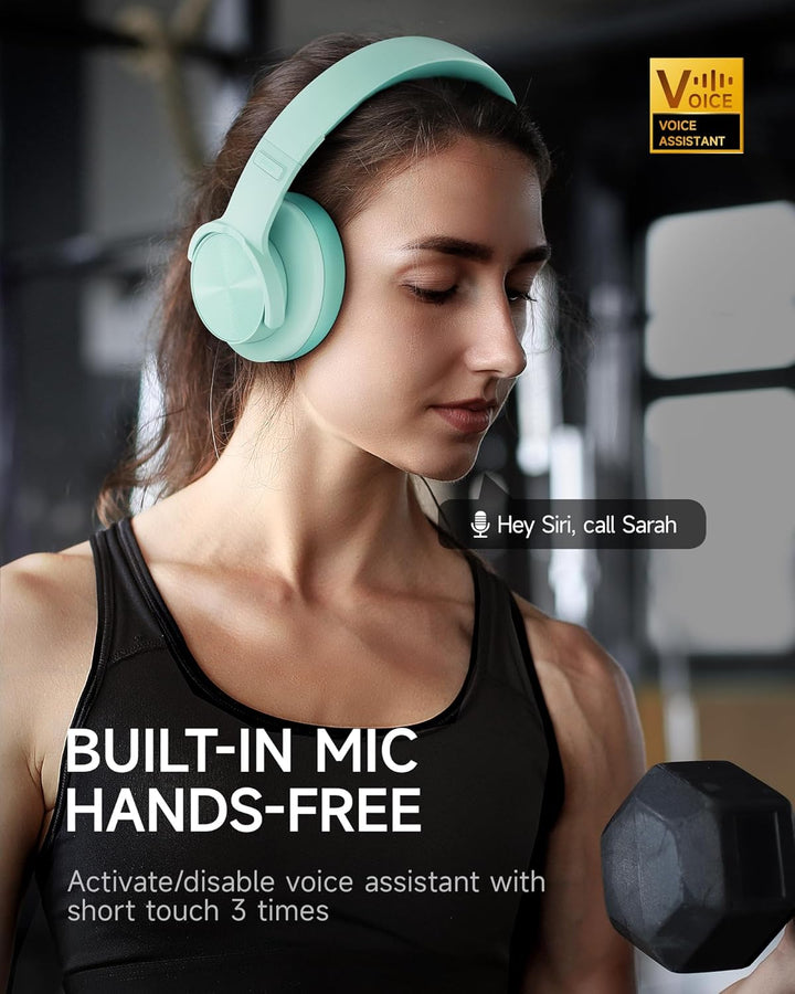 Picun Auriculares Bluetooth B8 sobre la oreja, tiempo de reproducci...