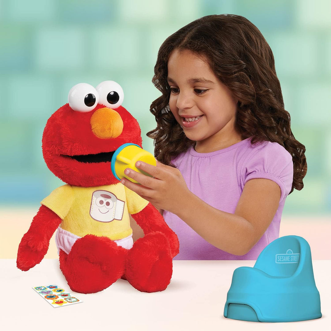 SESAME STREET Potty Time Elmo - Peluche sostenible de 12 pulgadas,...