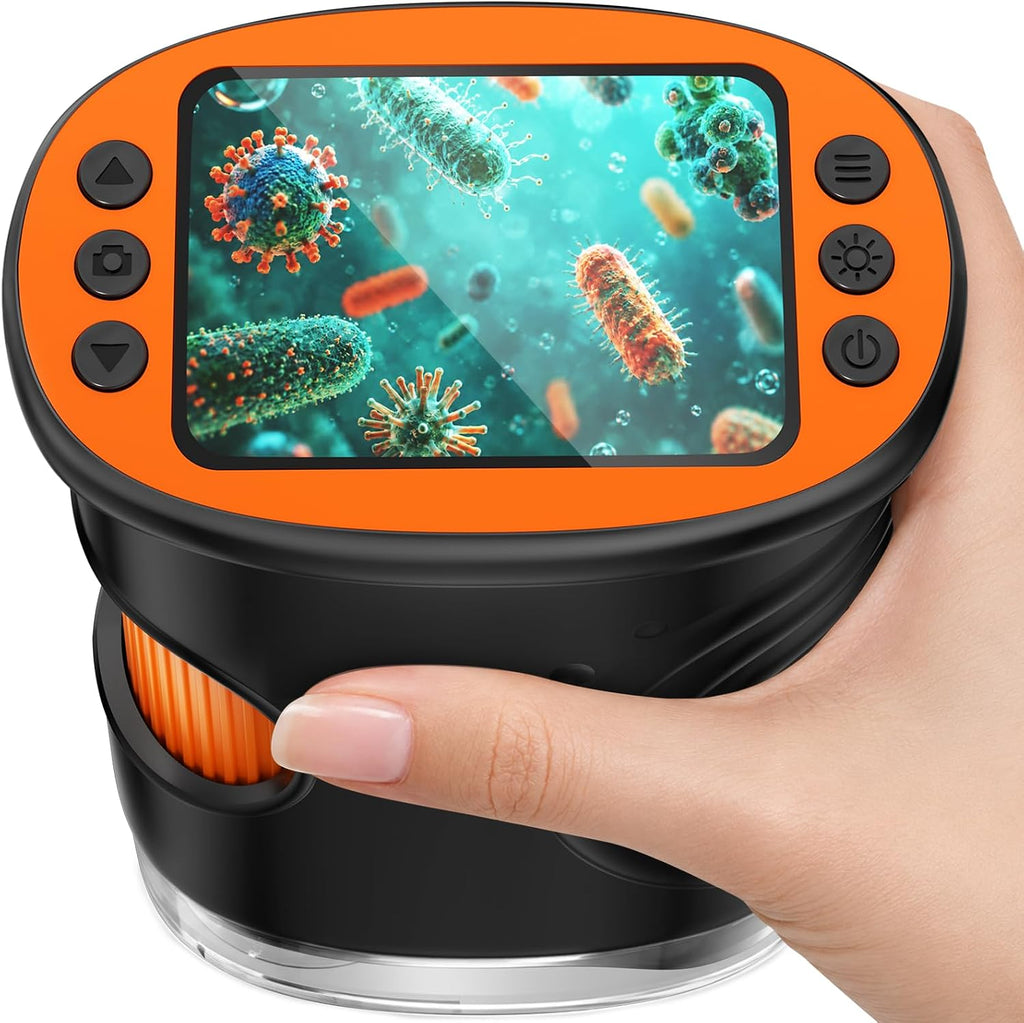 Microscopio digital portátil para niños, microscopio de bolsillo