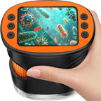 Microscopio digital portátil para niños, microscopio de bolsillo
