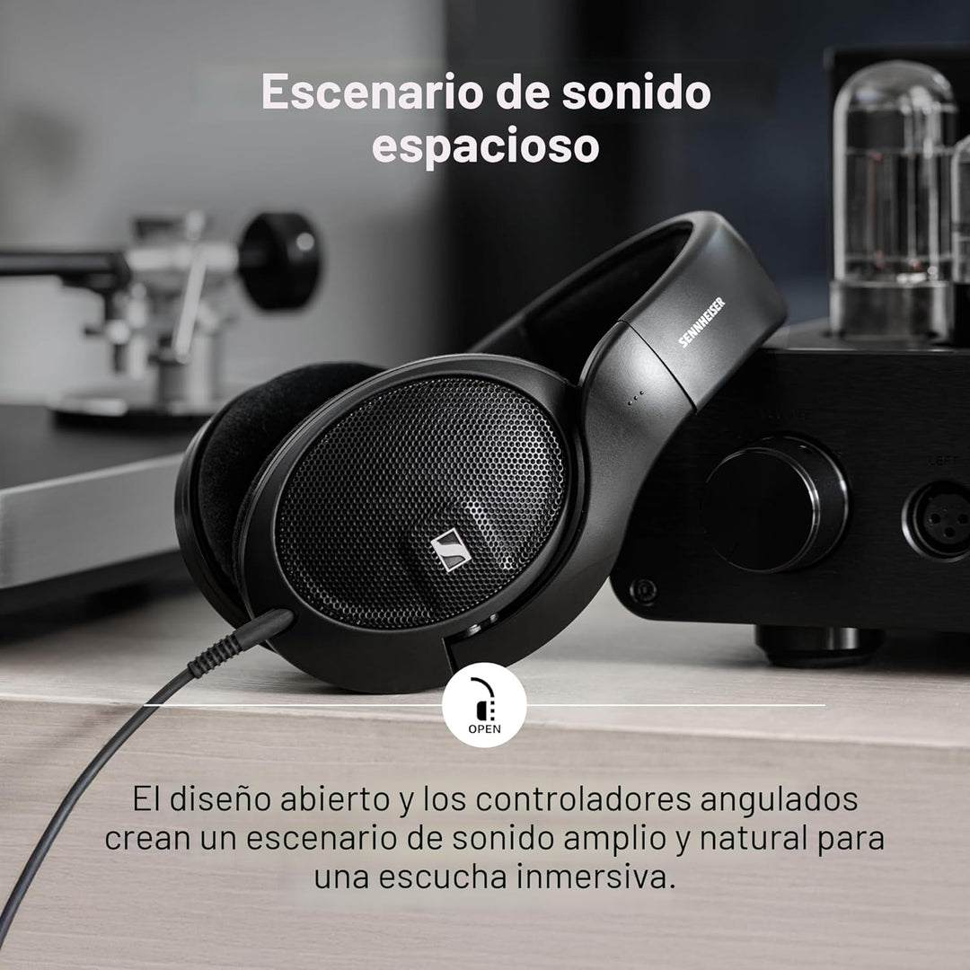 Sennheiser Auriculares audiófilos HD 560 S sobre la oreja, respuest...