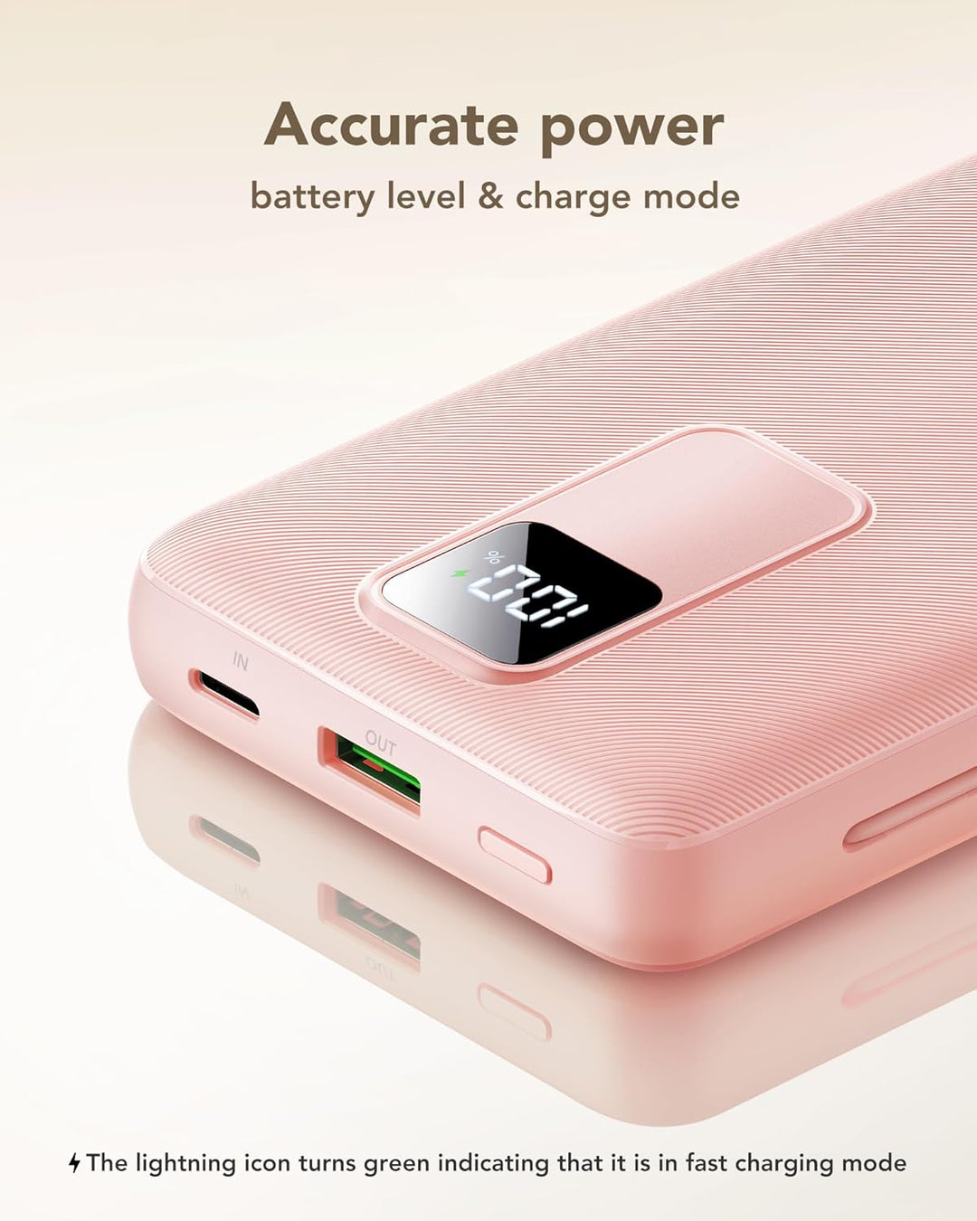 charmast Cargador portátil de 20000 mAh con enchufe de pared, carga...
