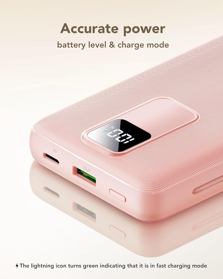 charmast Cargador portátil de 20000 mAh con enchufe de pared, carga...