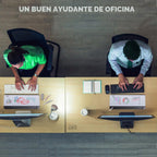 Pizarra blanca de escritorio para borrado en seco, soporte para teclado de computadora, almohadilla de superficie blanca con cajón, organizadores de escritorio con accesorios para oficina