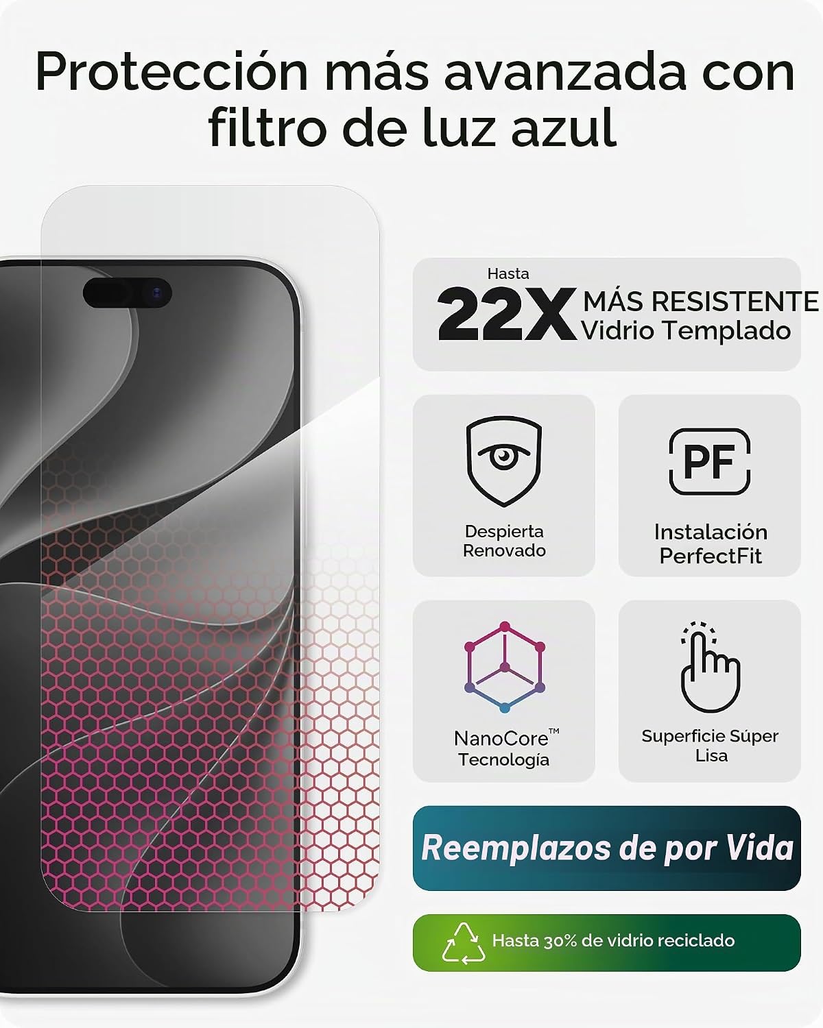 ZAGG Protector de pantalla de cristal XTR6 para iPhone 18 Pro Max