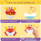 Juguetes de baño para bebés y niños pequeños, fabricante de burbujas de baño de cangrejo con 12 canciones, paquete de 3 juguetes de cuerda para piscina para niños, juguetes de bañera como regalo de