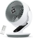 DREO Ventilador oscilante para dormitorio, ventiladores de mesa sil...