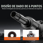 VEVOR Juego de llaves de impacto de 1/4 de pulgada, 55 piezas profundas y poco profundas estándar SAE (5/32 a 9/16 pulgadas) y métrico (0.157 a 0.591 in), 6 puntos, CR-V, barra de extensión