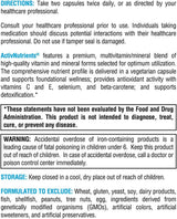 XYMOGEN ActivNutrients - Fórmula multivitamínica y multimineral, ap...