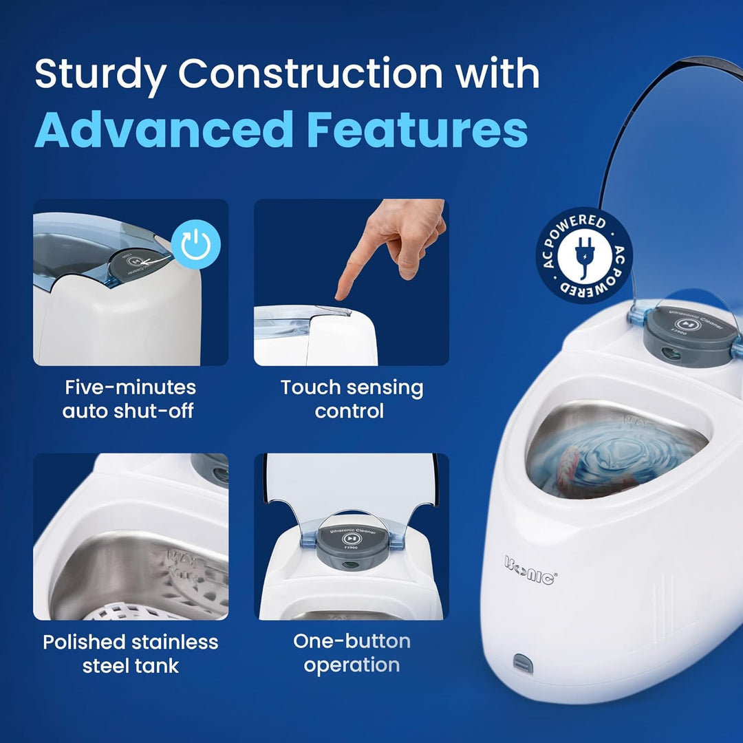iSonic F3900 Limpiador ultrasónico para prótesis dental\/alineador\...