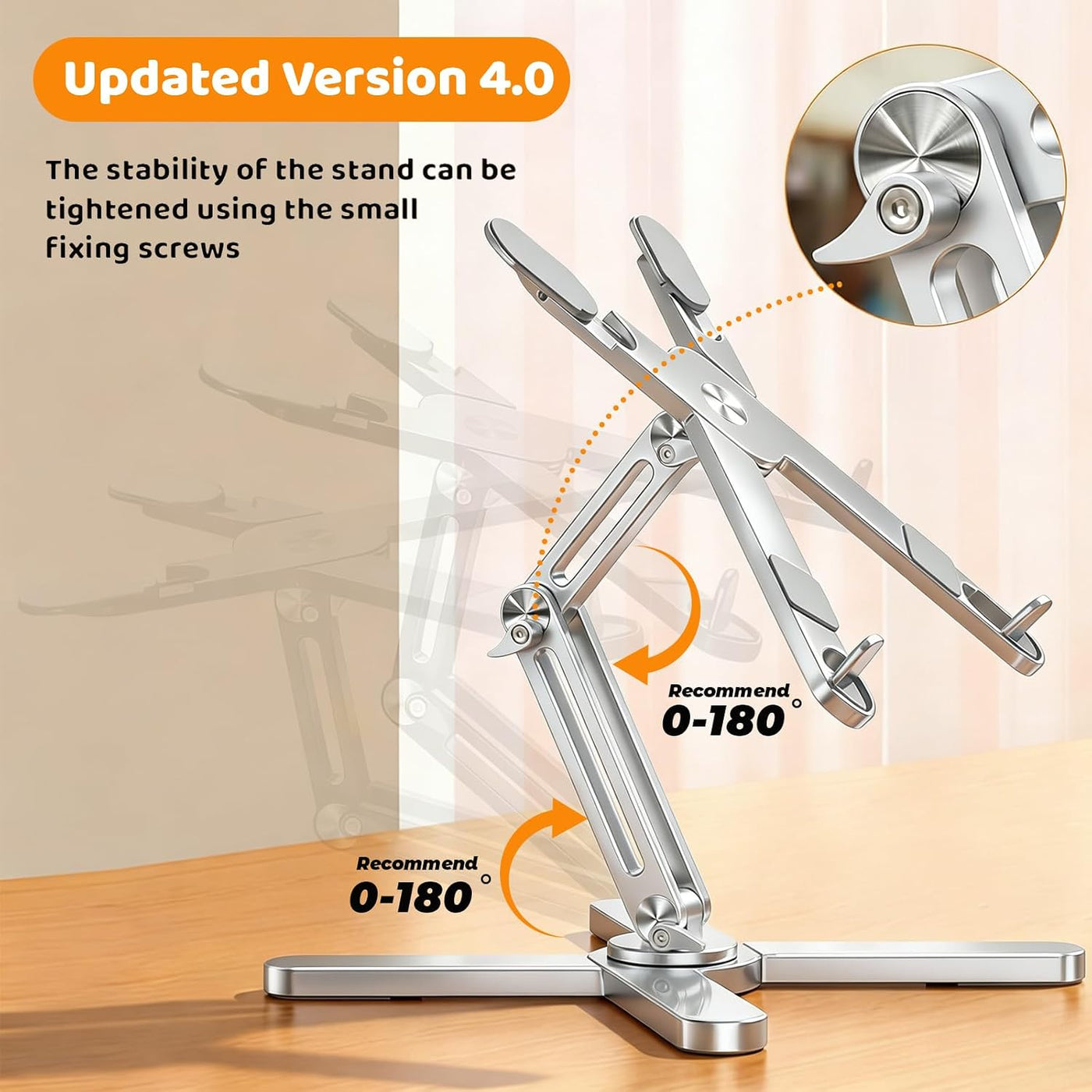 Moallia Soporte telescópico ergonómico giratorio de 360 grados para...