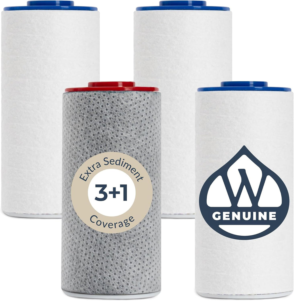 Weddell Juego completo de cartuchos de repuesto para filtro de ducha Duo + filtros adicionales, filtro de ducha certificado NSF, elimina cloro, PFAS y partículas, clínicamente probado para una piel y
