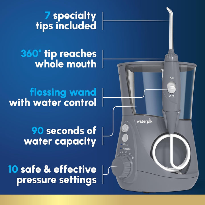 Waterpik Aquarius - Hilo dental de agua para limpieza de dientes, e...