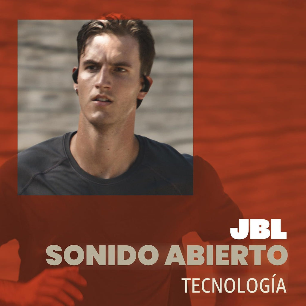 JBL Endurance Pace - Auriculares deportivos de oreja abierta (negro/gris)