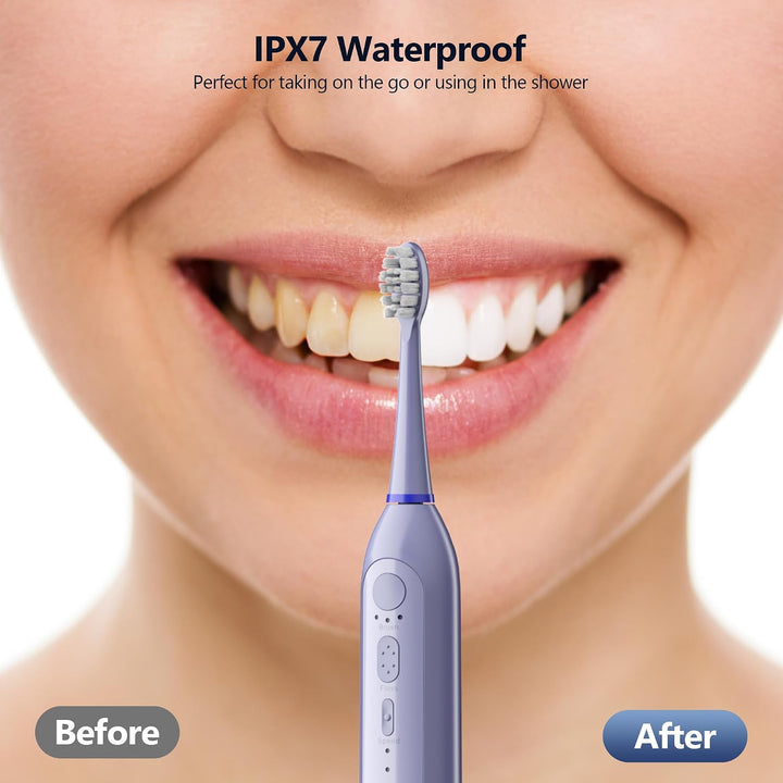 Benhip Cepillo de dientes eléctrico con hilo dental de agua combina...