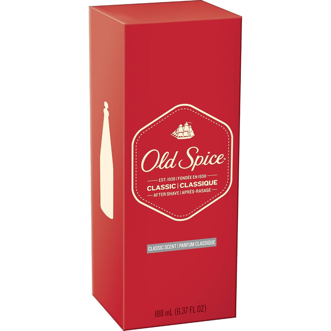 Old Spice Classic After Shave 6.37 oz (paquete de 3)
