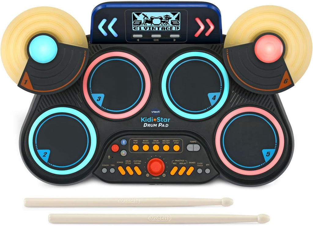 VTech Kidi Star - Almohadilla de tambor, negra