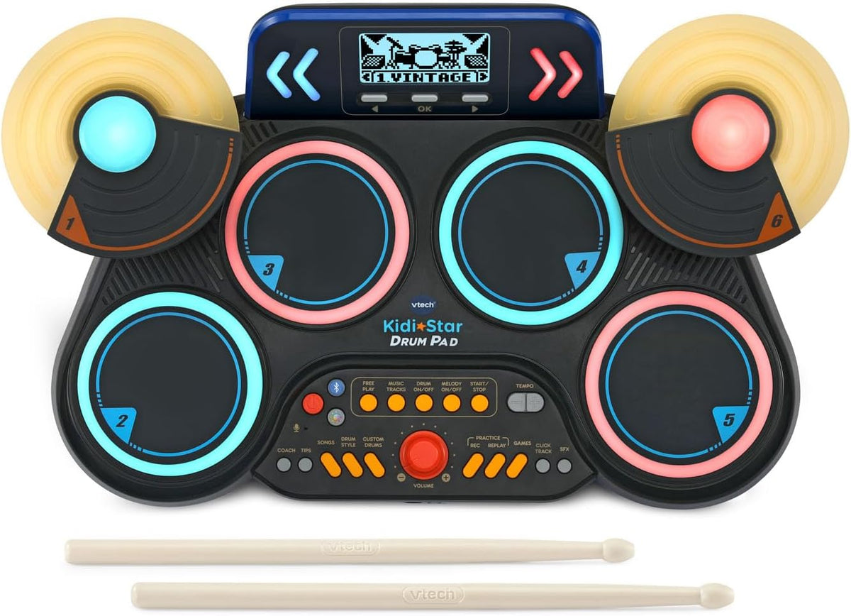 VTech Kidi Star - Almohadilla de tambor, negra