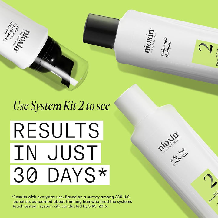 Nioxin System 2 Scalp Care + Hair Thickening Leave-In Treatment | F...
