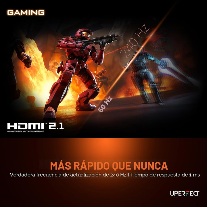 UPERFECT Monitor portátil QLED de 2.5K 240Hz, 16" 2560x1600 QHD...