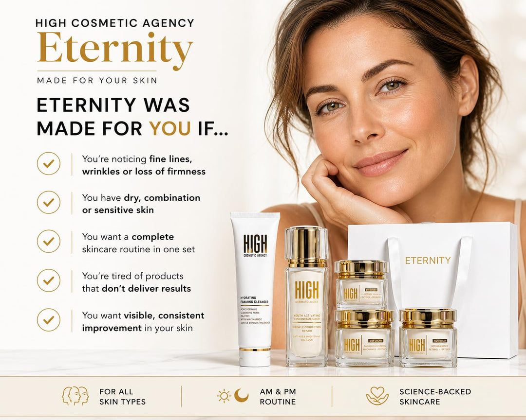 HIGH Cosmetic Agency ETERNITY - Juego de cuidado de la piel antienv...