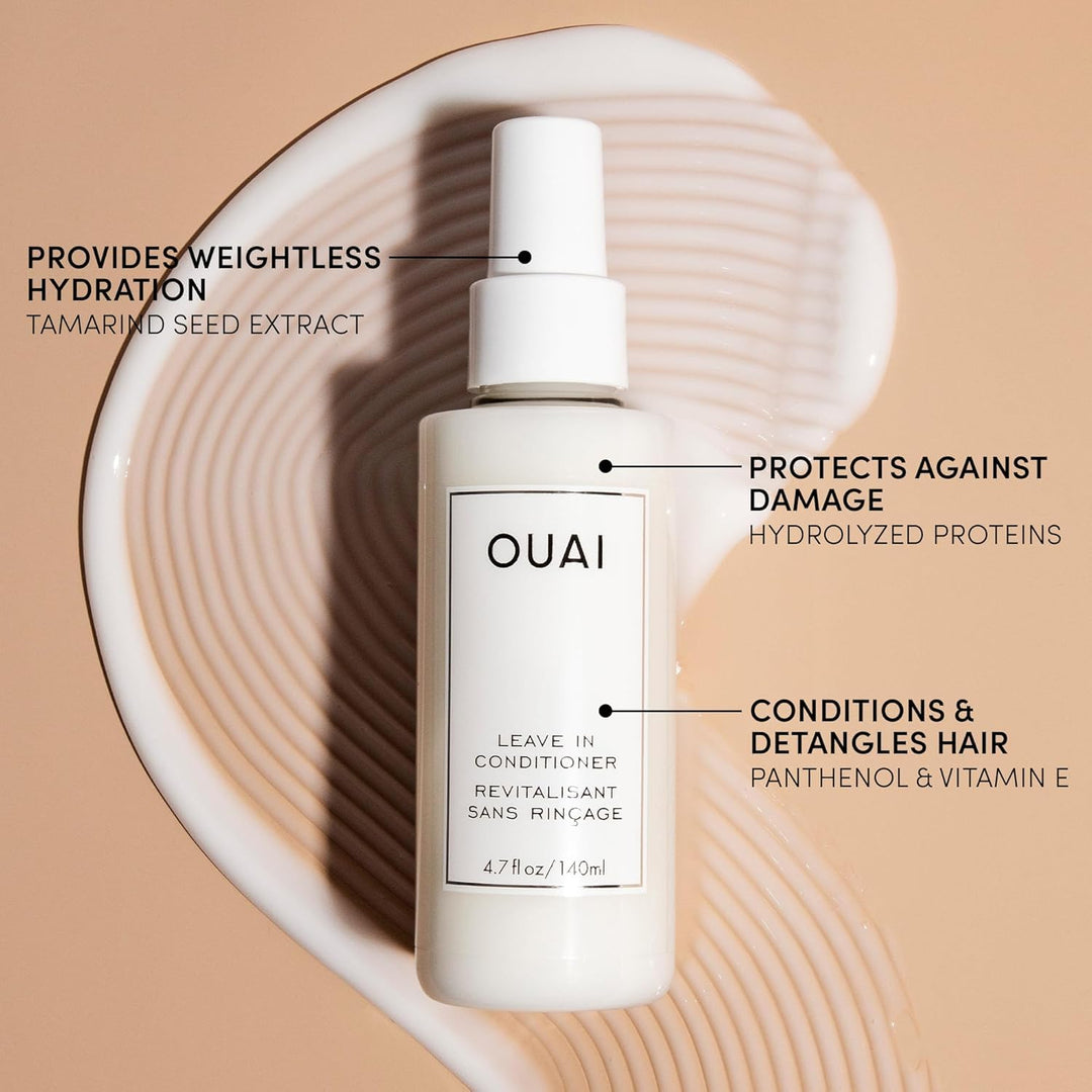 OUAI Acondicionador sin enjuague tamaño completo + paquete de tamañ...