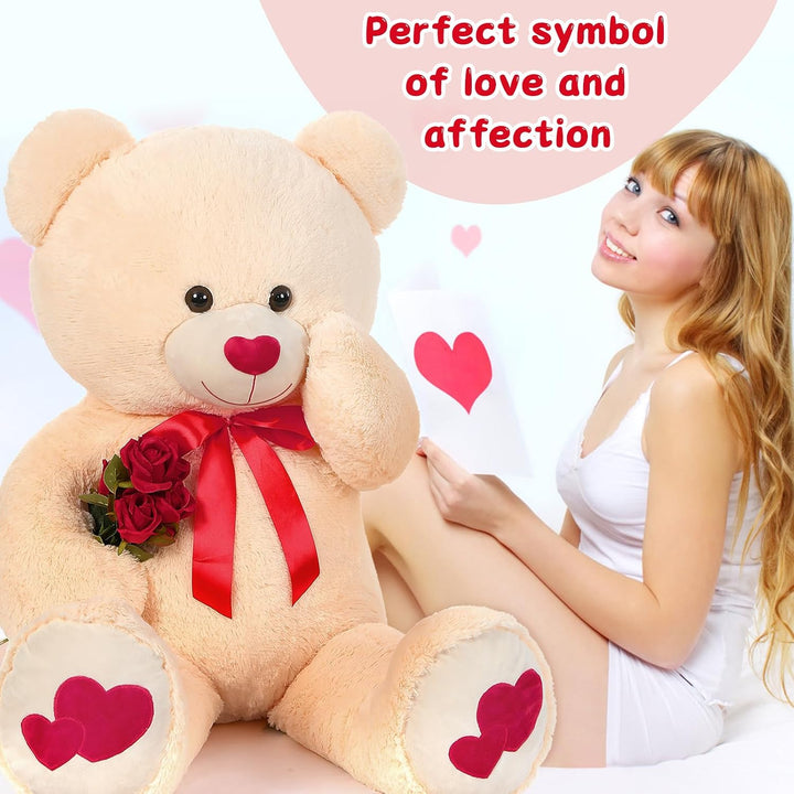 Tezituor Oso de Peluche Gigante Animal de Peluche 4 pies - Oso de P...