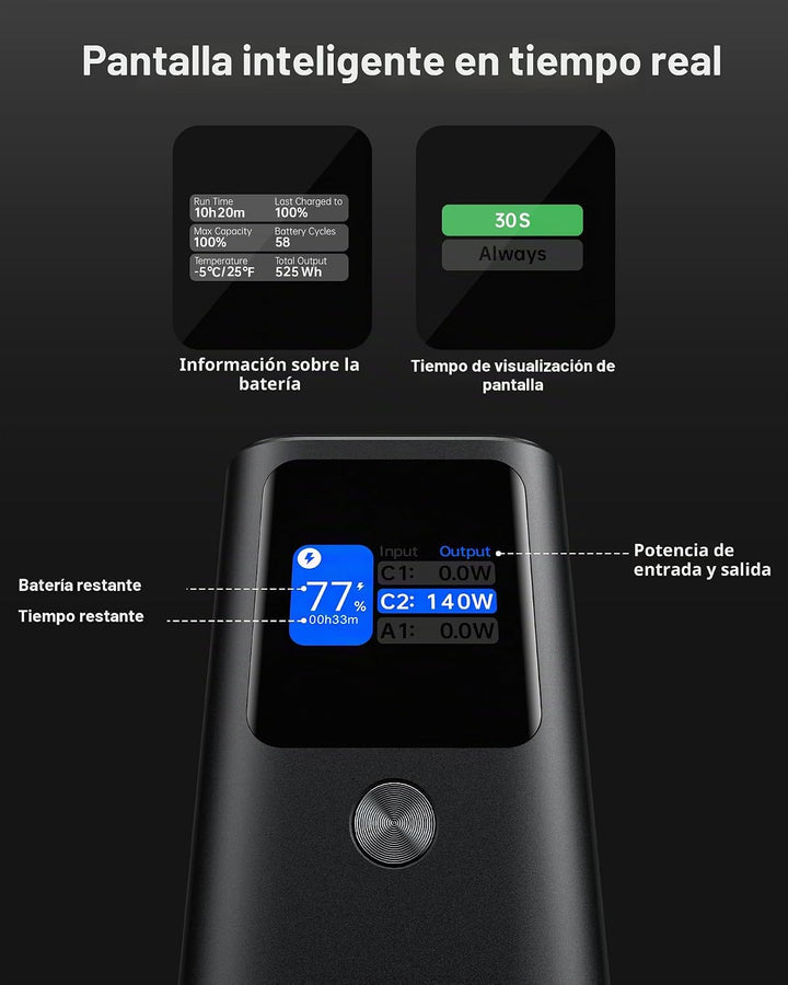 AsperX - Banco de energía para portátil, 27,600 mAh, 162,5 W, PD3.1...