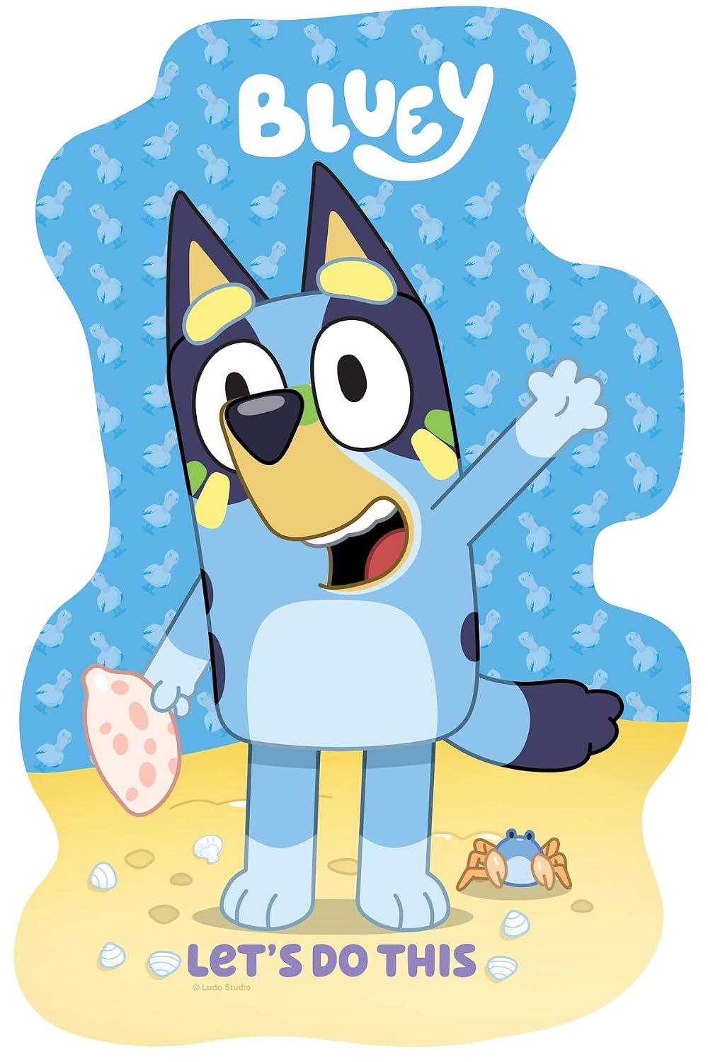 Ravensburger Bluey Toys - 4 rompecabezas de formas grandes (10, 12, 14, 16 piezas) a partir de 3 años - Regalos para niños