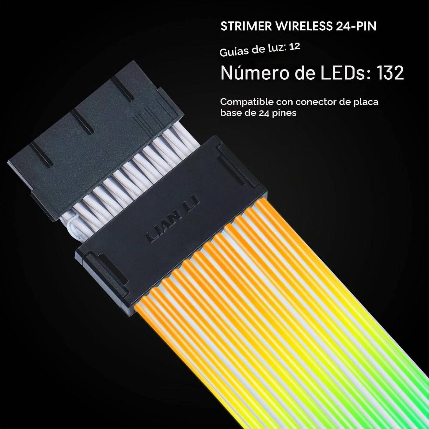 Lian Li Strimer Inalámbrico 24 Pin (PW24-1W) - Cable de Extensión d...