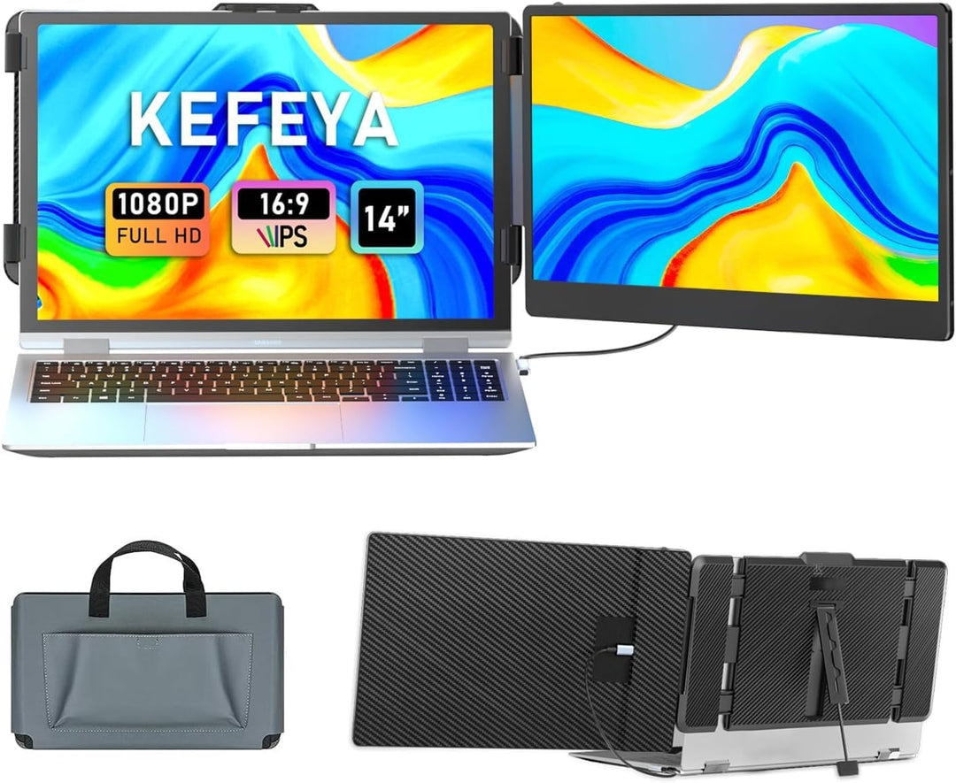 KEFEYA Extensor de Pantalla para Laptop, Extensión de Monitor Portá...