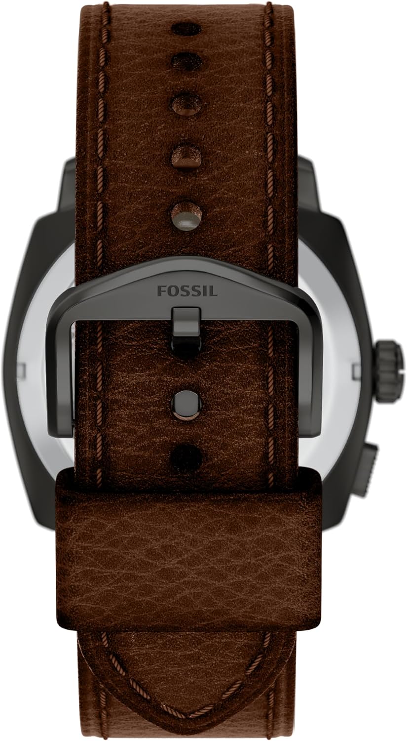 Fossil Reloj para hombre, reloj de cuarzo de acero inoxidable con tres manecillas para hombre