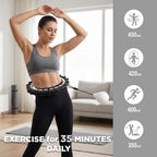 Weighted Infinity Fitness Detachable Hoop Silent 47 Inch, 24 Knots