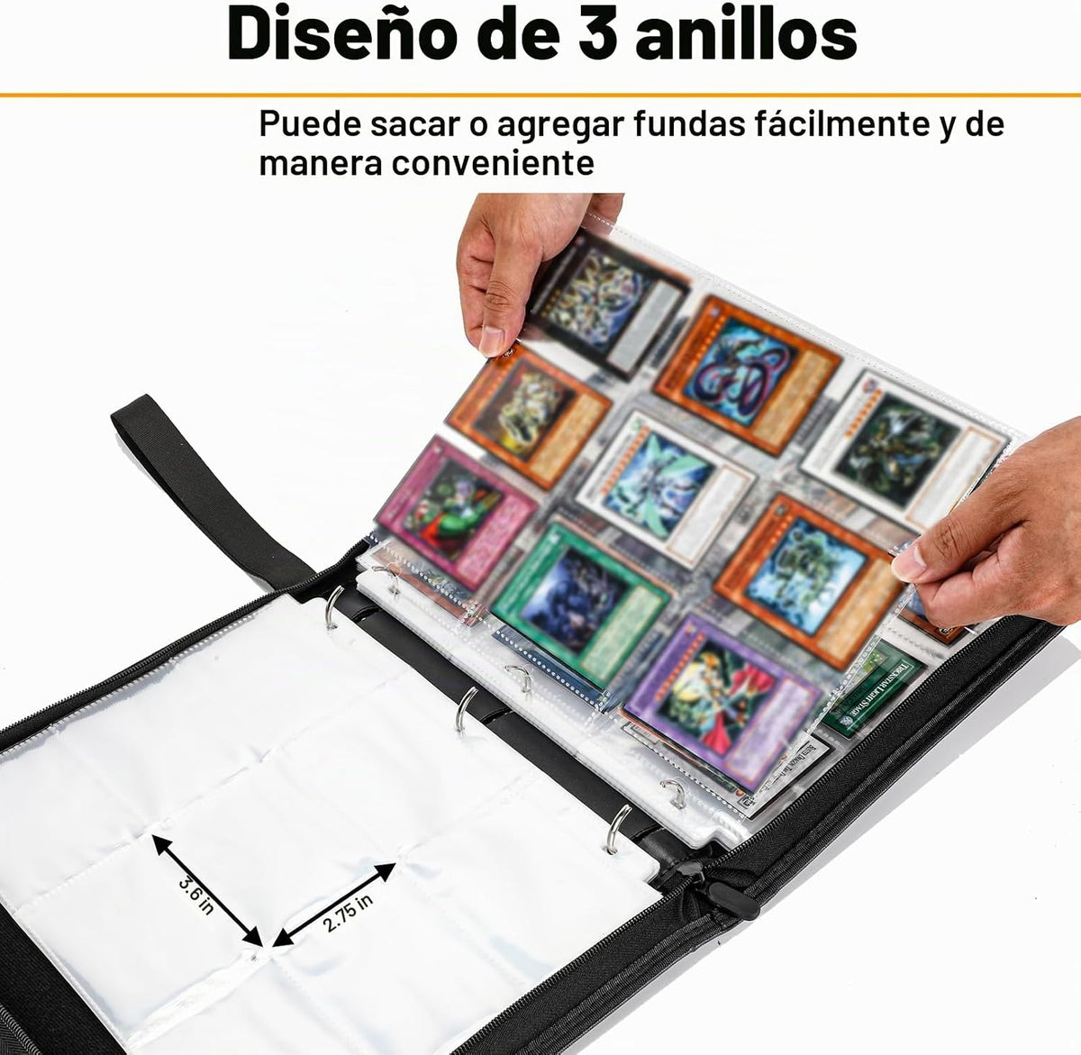 Carpeta de tarjetas coleccionables para tarjetas YGO - Álbum de tarjetas de 990 bolsillos con fundas compatible con tarjetas Y-G-O, tarjetas TCG u otras tarjetas de tamaño estándar - Dragón