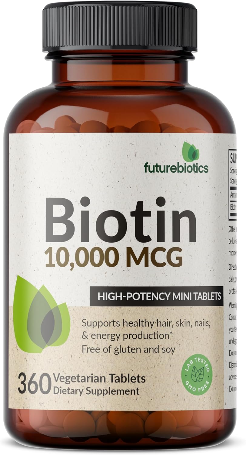 Futurebiotics Biotina 10,000 MCG Tabletas de Alta Potencia Apoyan e...